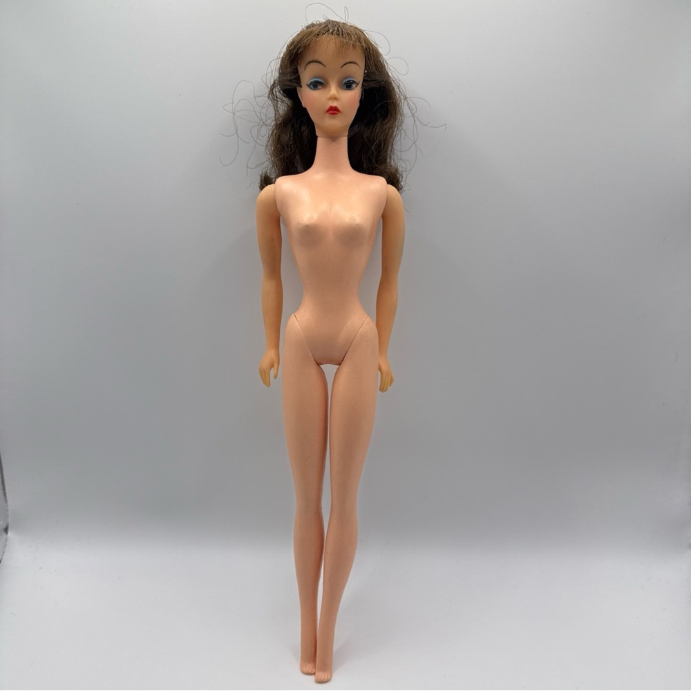 Vintage Mitzi Doll Brunette 1960 Ideal Toy Corp. Barbie Clone No Clothes